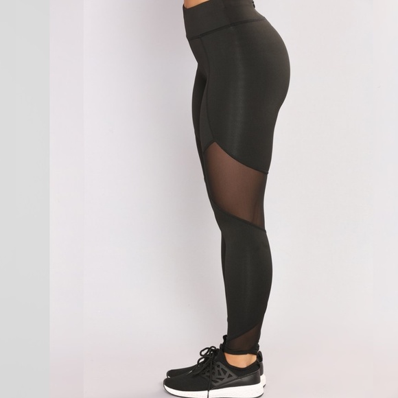 Black Mesh Leggins - Picture 6 of 9